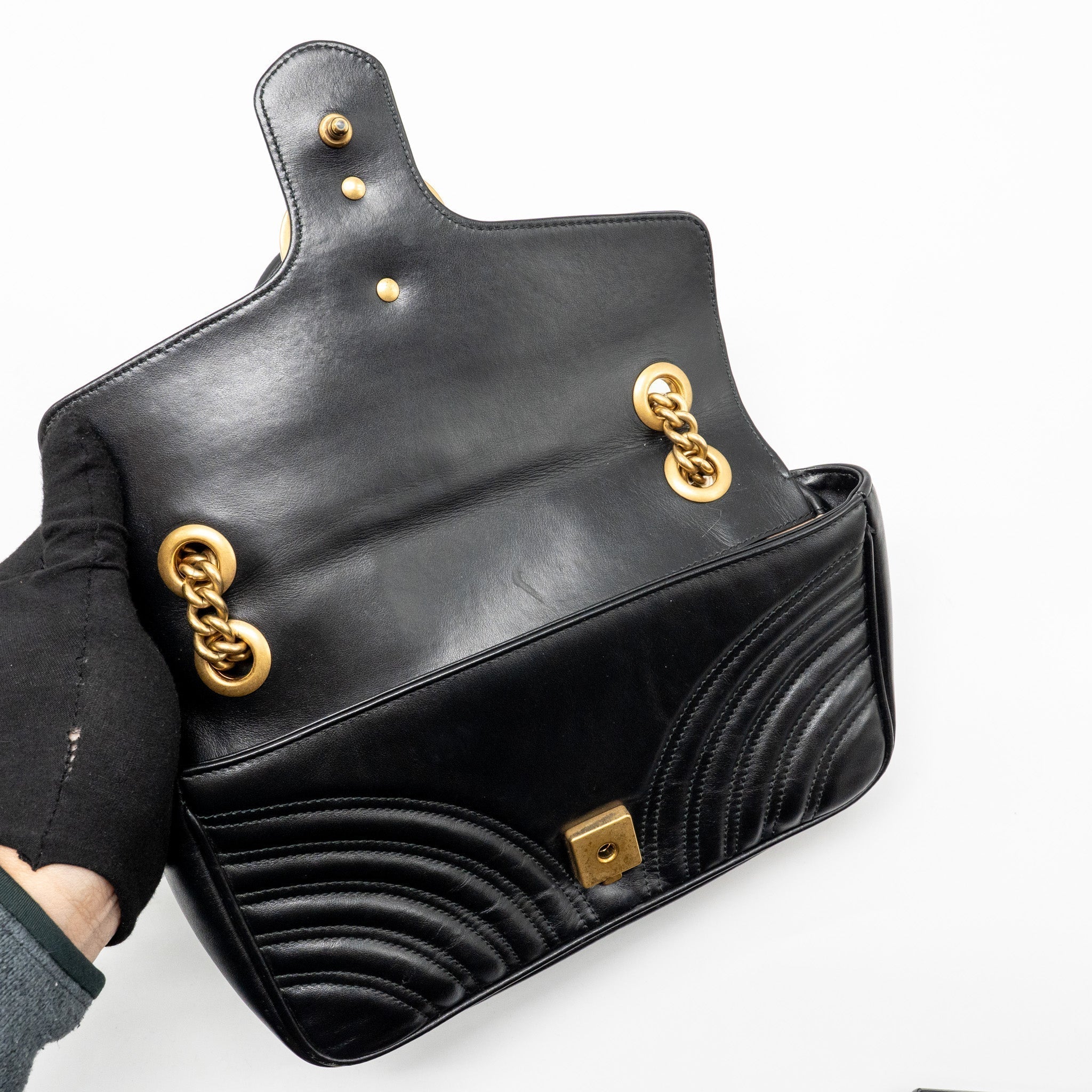 gucci-small-gg-marmont-shoulder-bag-calfskin-black-ghw-2