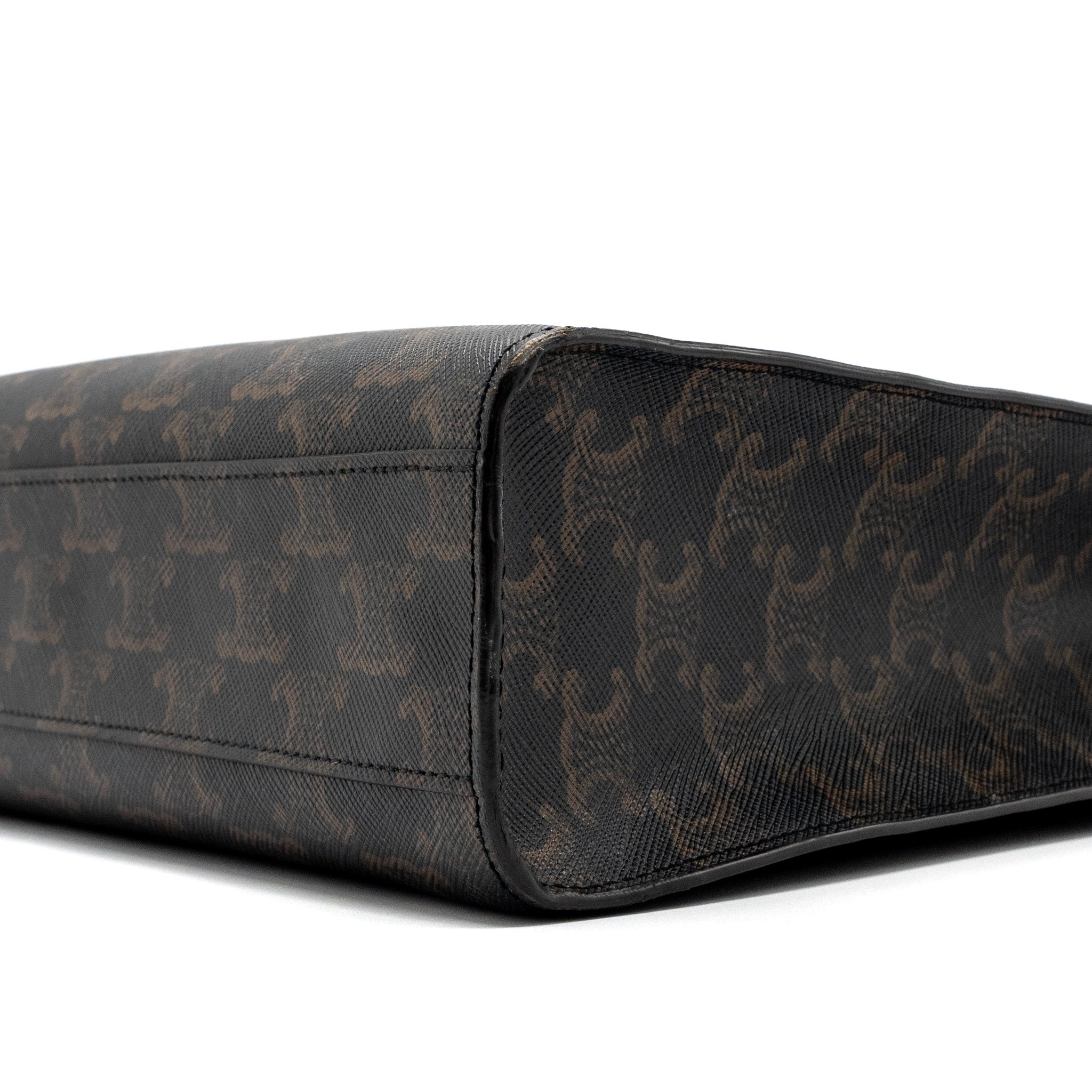 celine-vertical-cabas-triomphe-canvas-leather-ghw