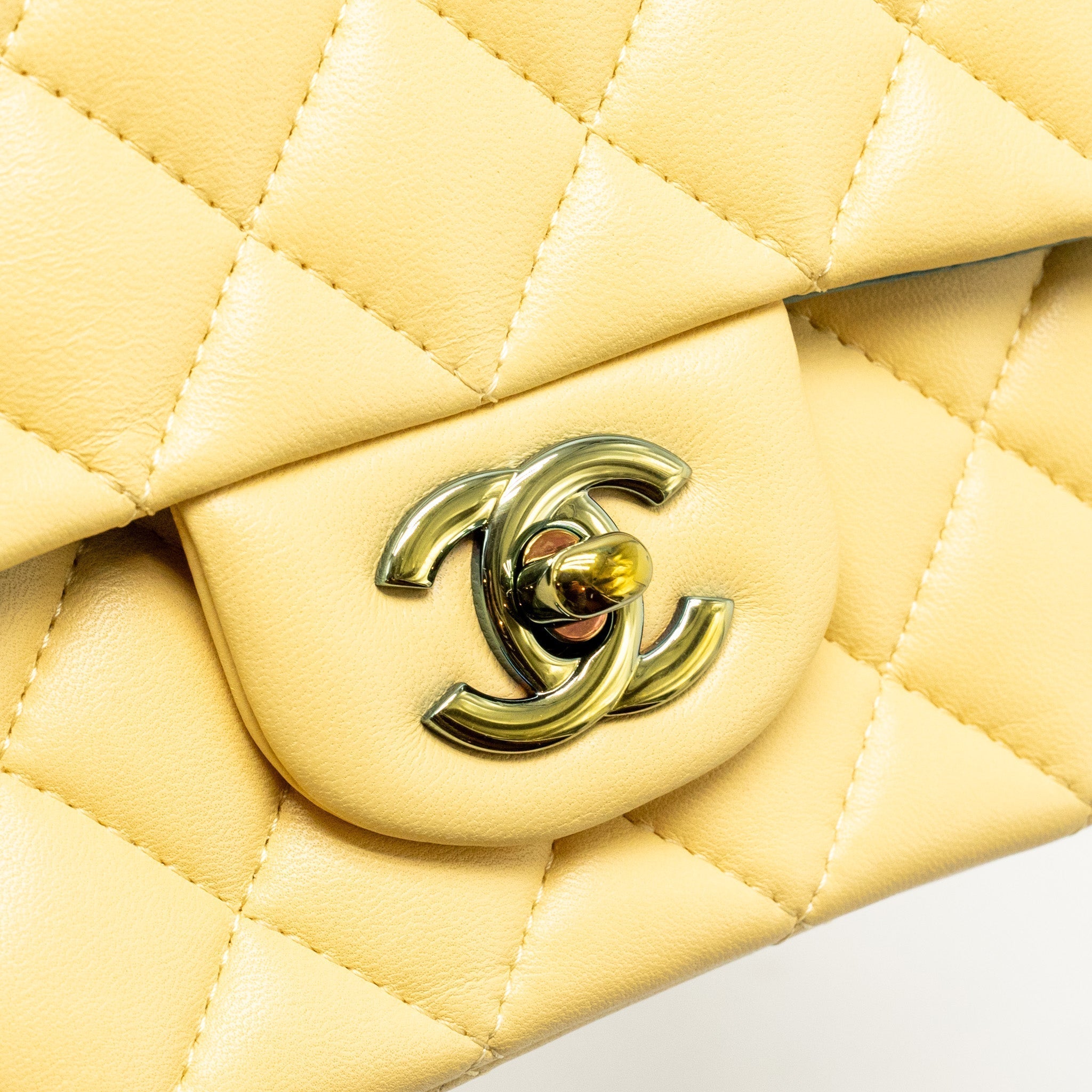 chanel-mini-rectangular-flap-bag-lambskin-yelllow-blue-with-iridescent-blue-hardware-copy-1