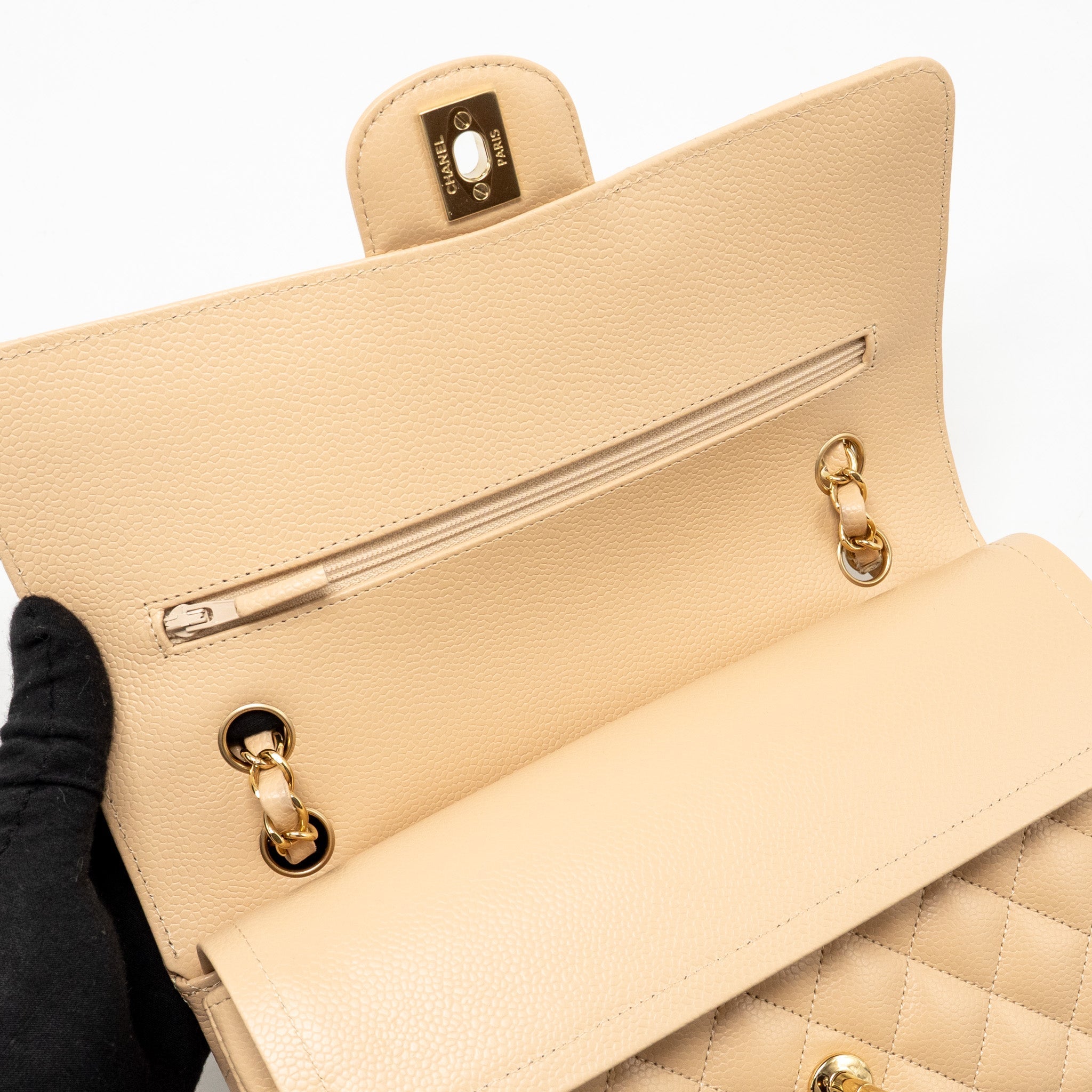 chanel-medium-classic-double-flap-bag-caviar-beige-lghw-microchip