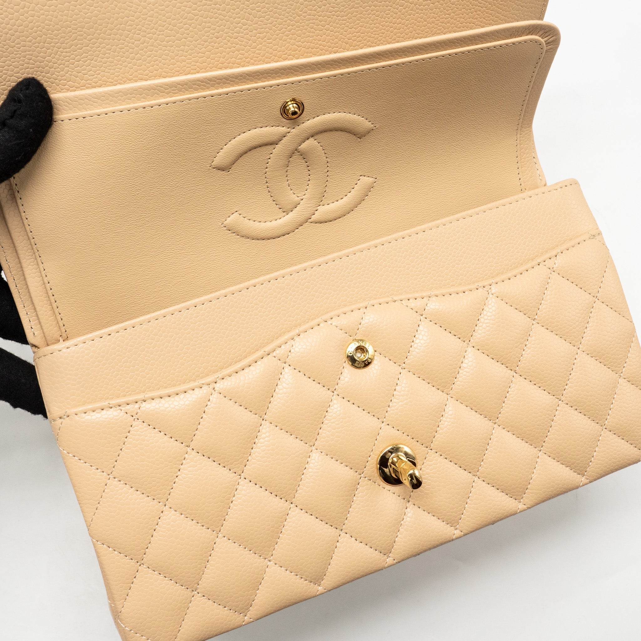 chanel-medium-classic-double-flap-bag-caviar-beige-lghw-microchip