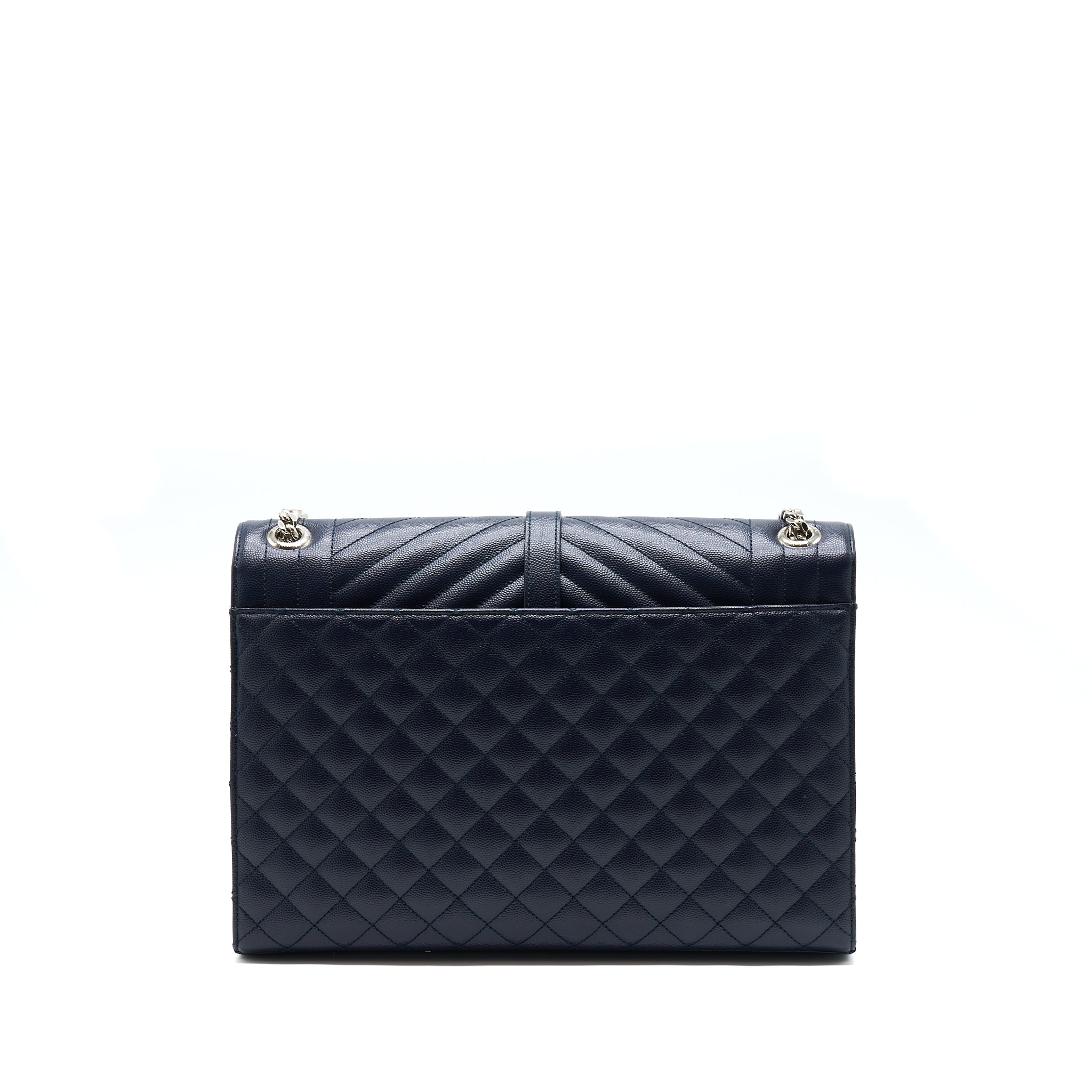 saint-laurent-envelop-shoulder-bag-calfskin-navy-shw