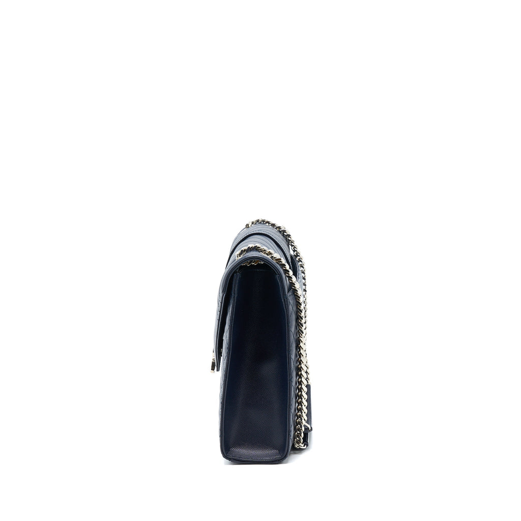 saint-laurent-envelop-shoulder-bag-calfskin-navy-shw