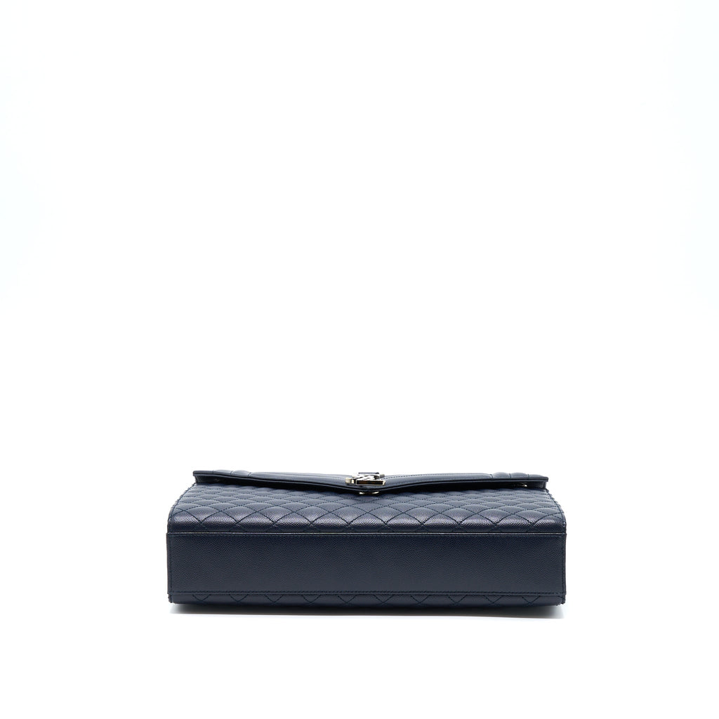 saint-laurent-envelop-shoulder-bag-calfskin-navy-shw