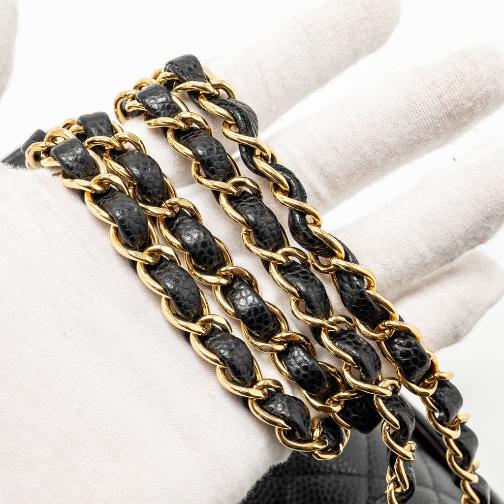 chanel-small-classic-double-flap-bag-caviar-black-ghwmicrochip-copy