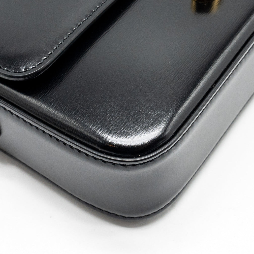 celine-triomphe-shoulder-bag-shiny-calfskin-black-ghw-1