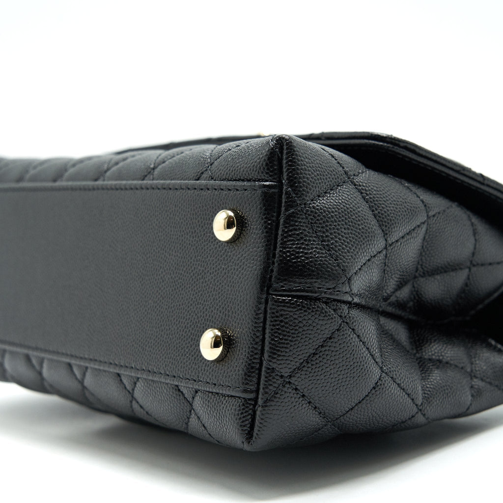 chanel-small-coco-handle-24cm-caviar-black-ghw-microchip