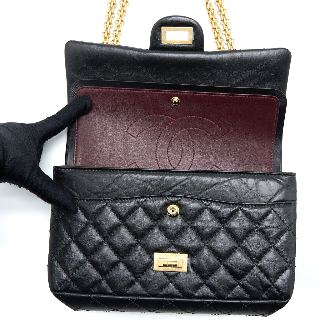 chanel-small-2-55-225-reissue-flap-aged-calfskin-black-brushed-ghw