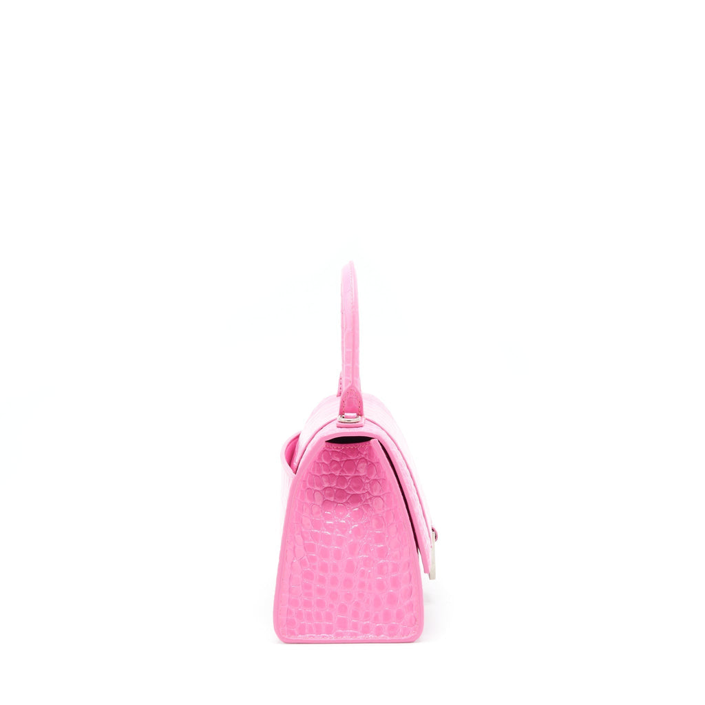 balenciaga-hourglass-croc-embossed-pink-shw