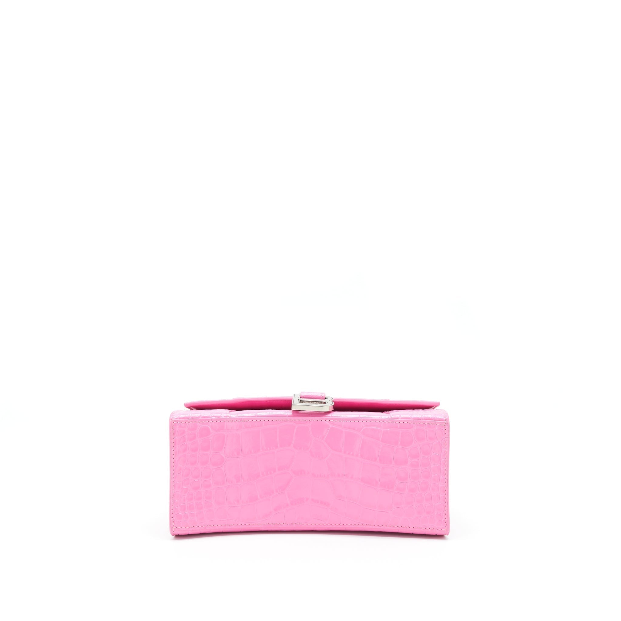 balenciaga-hourglass-croc-embossed-pink-shw