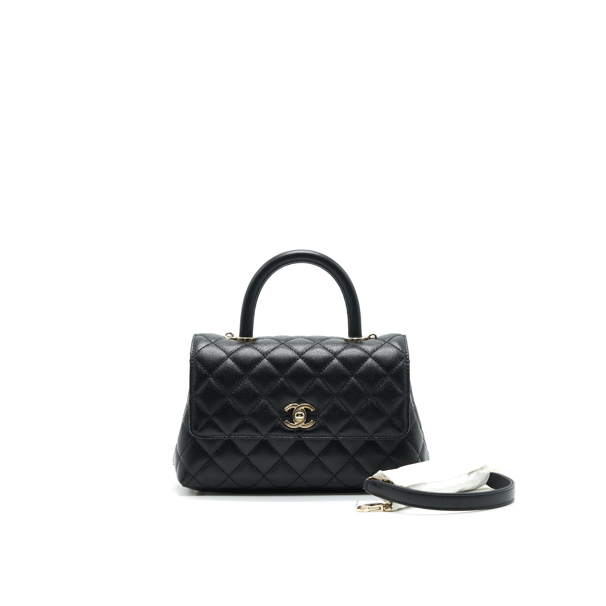 chanel-small-coco-handle-24cm-caviar-black-ghw-microchip