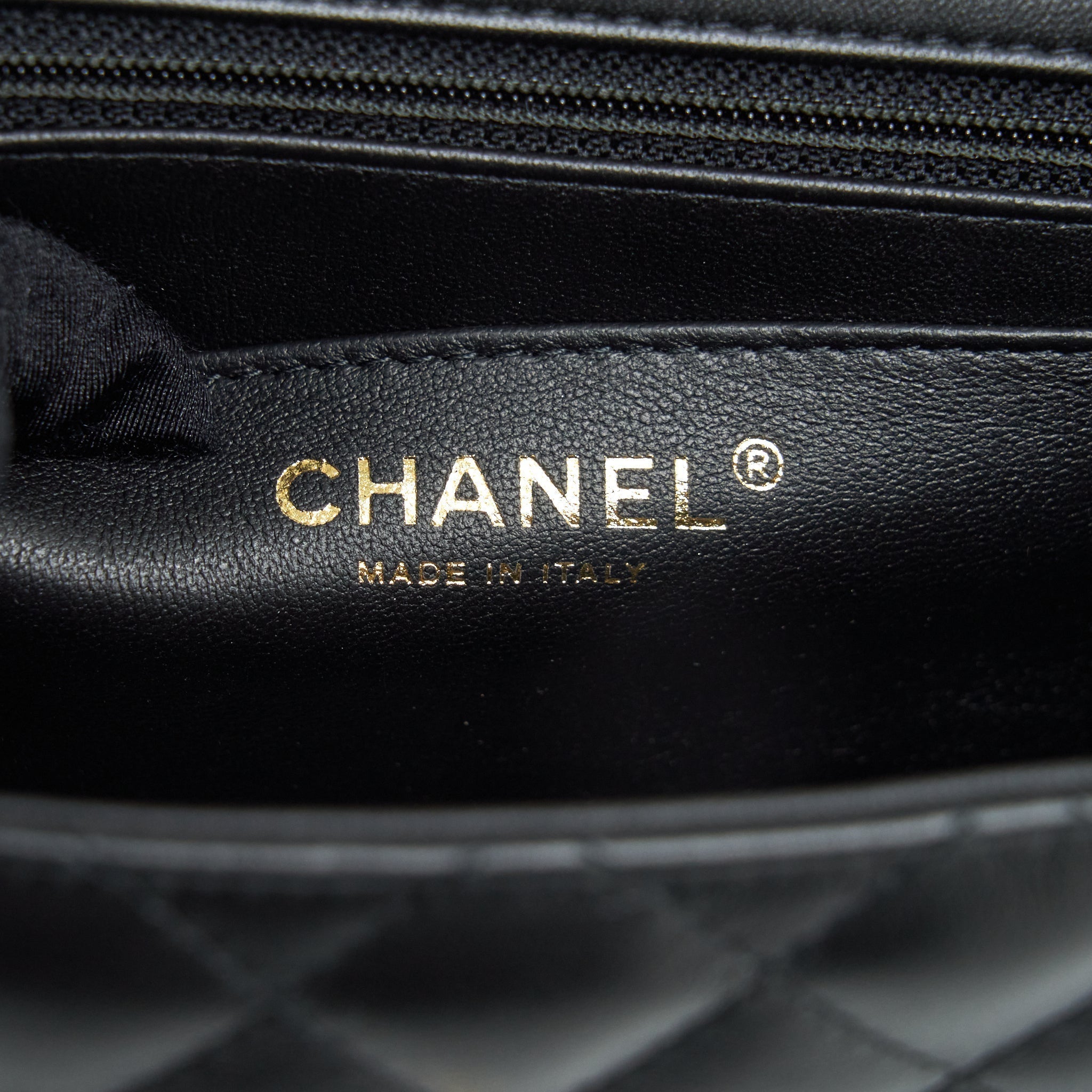 chanel-mini-square-flap-bag-lambskin-black-lghw-microchip-4