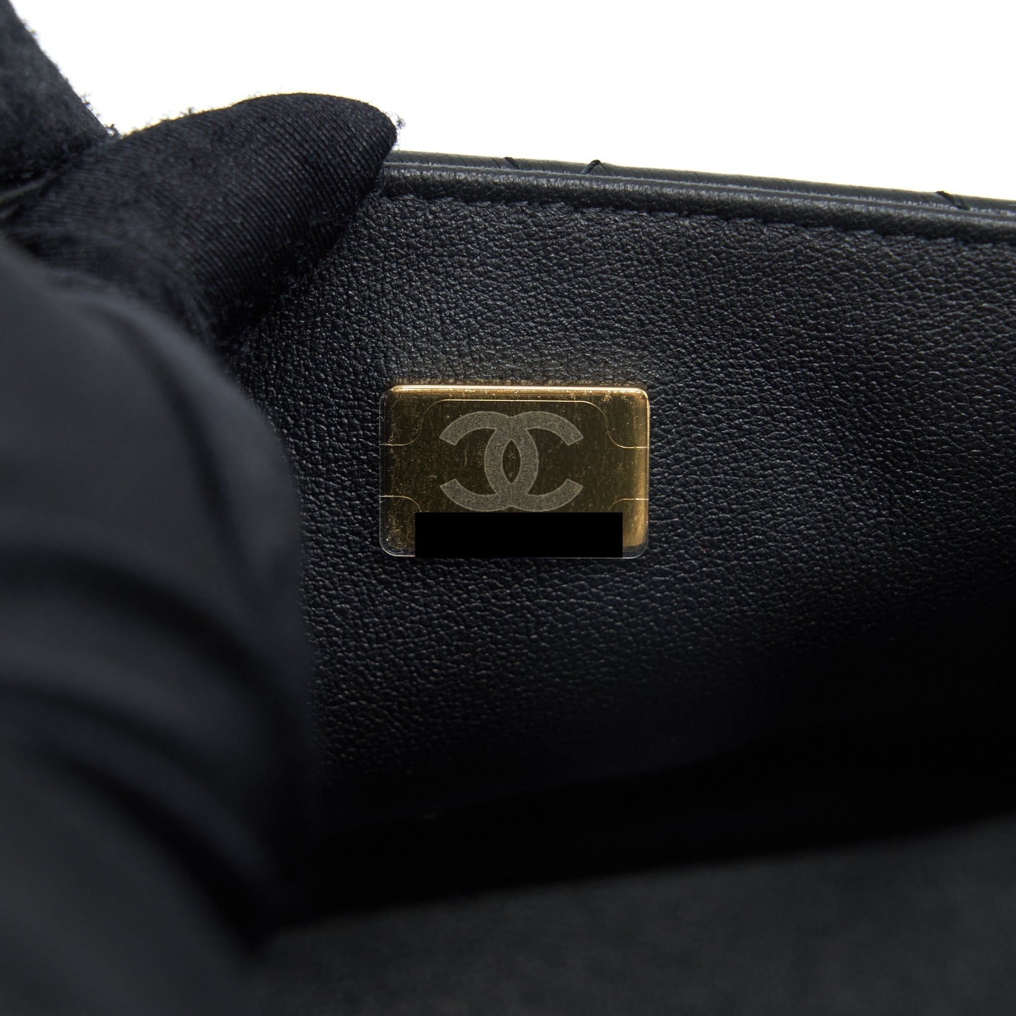chanel-mini-square-flap-bag-lambskin-black-lghw-microchip-4