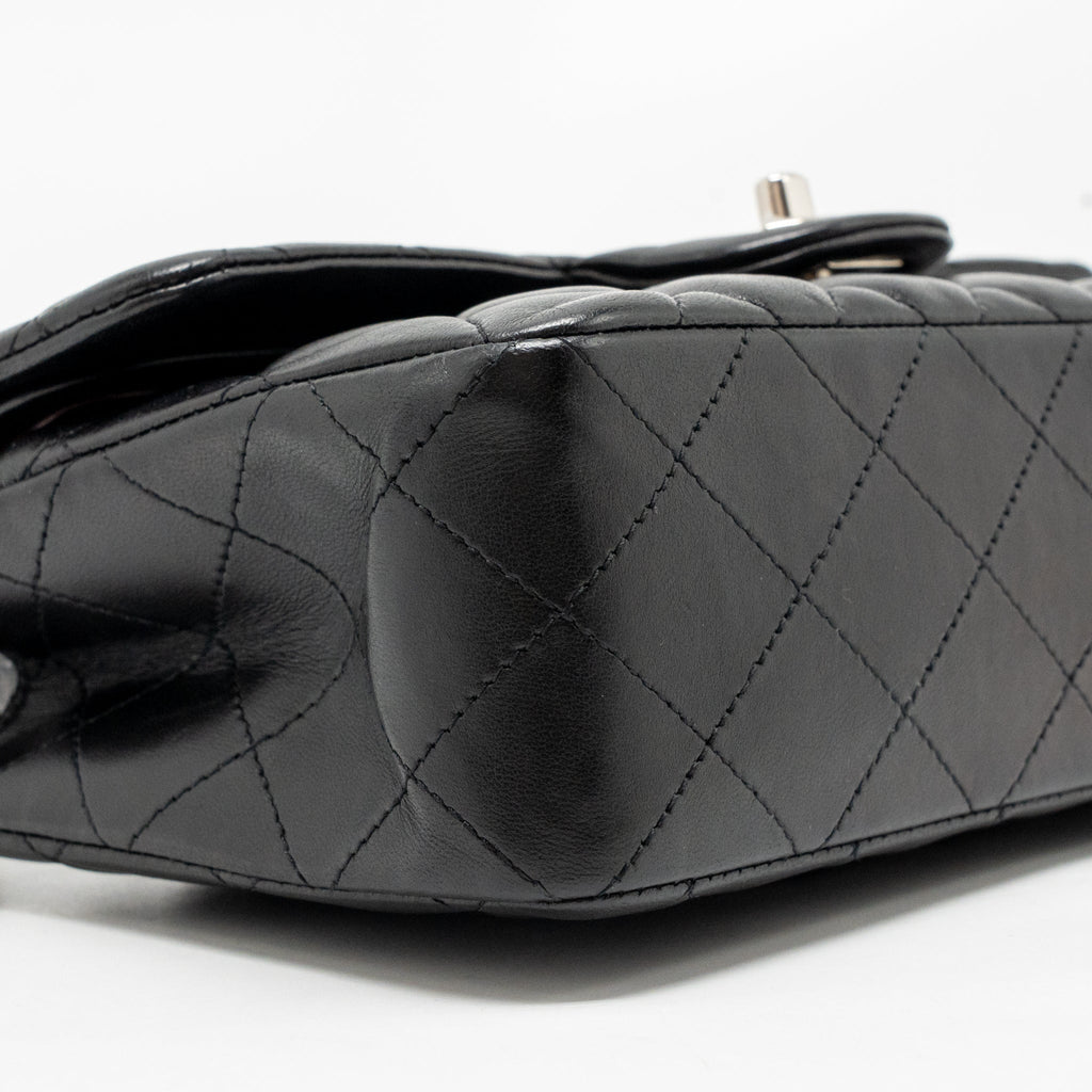 chanel-small-classic-double-flap-bag-lambskin-black-shw-2