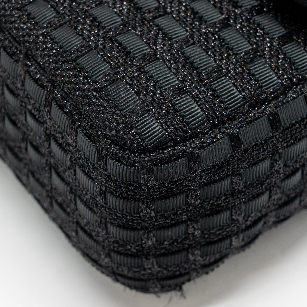 chanel-medium-classic-double-flap-bag-tweed-black-shw-copy