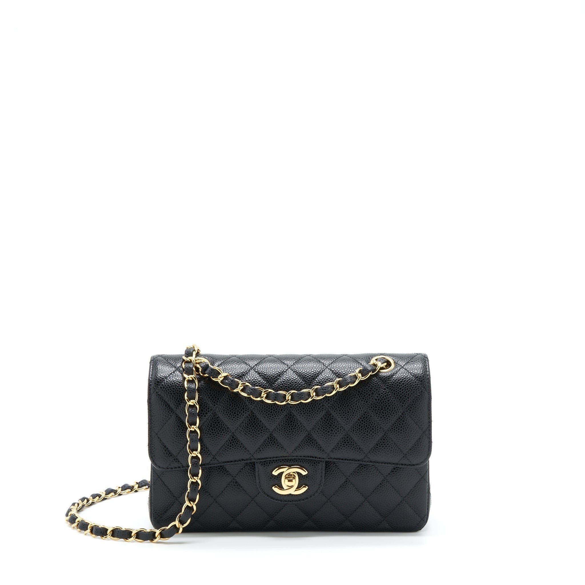 chanel-small-classic-double-flap-caviar-black-ghw-1