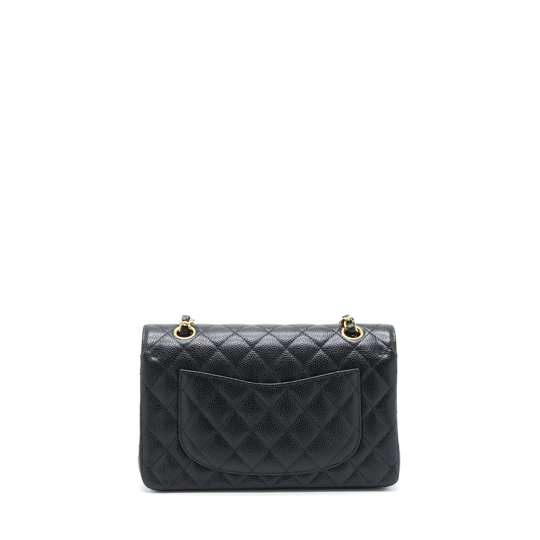 chanel-small-classic-double-flap-caviar-black-ghw-1