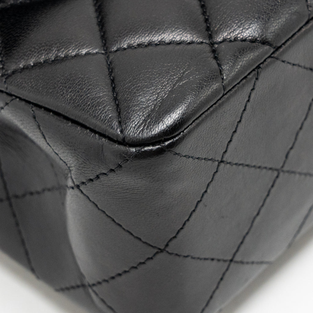chanel-small-classic-double-flap-bag-lambskin-black-shw-2