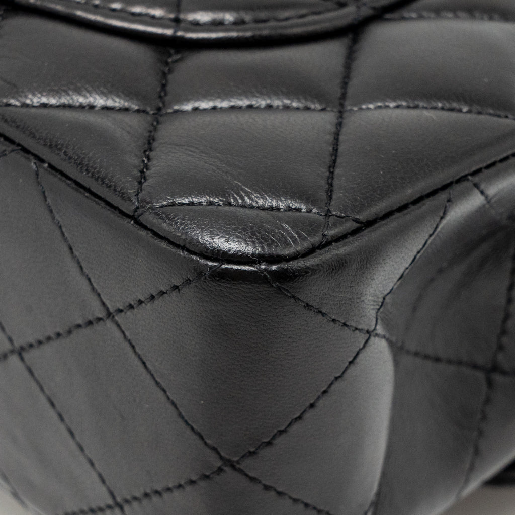 chanel-small-classic-double-flap-bag-lambskin-black-shw-2