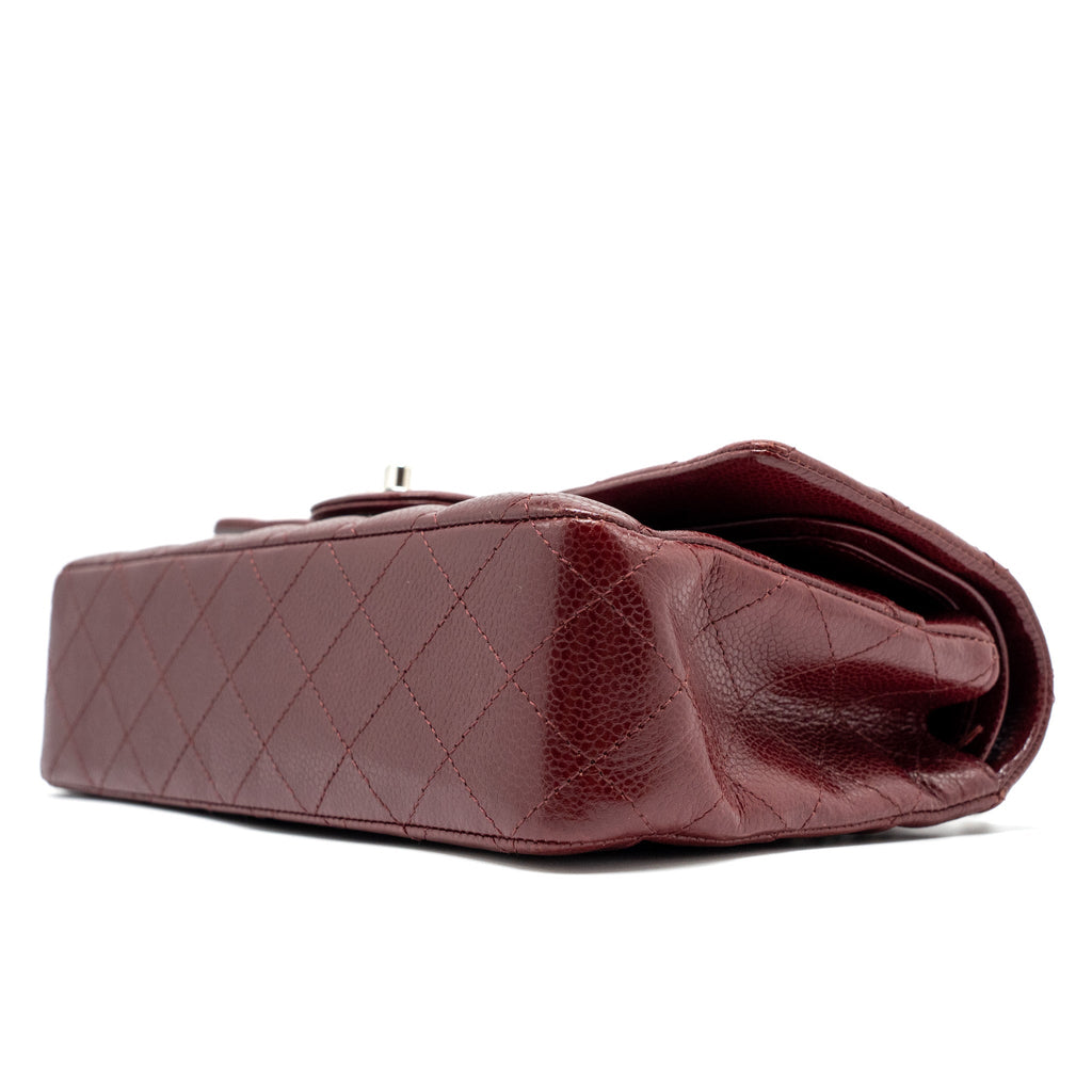 chanel-medium-classic-double-flap-bag-caviar-dark-red-shw