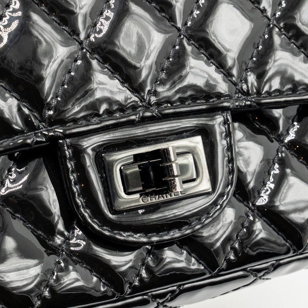 chanel-mini-2-55-reissue-patent-so-black-copy