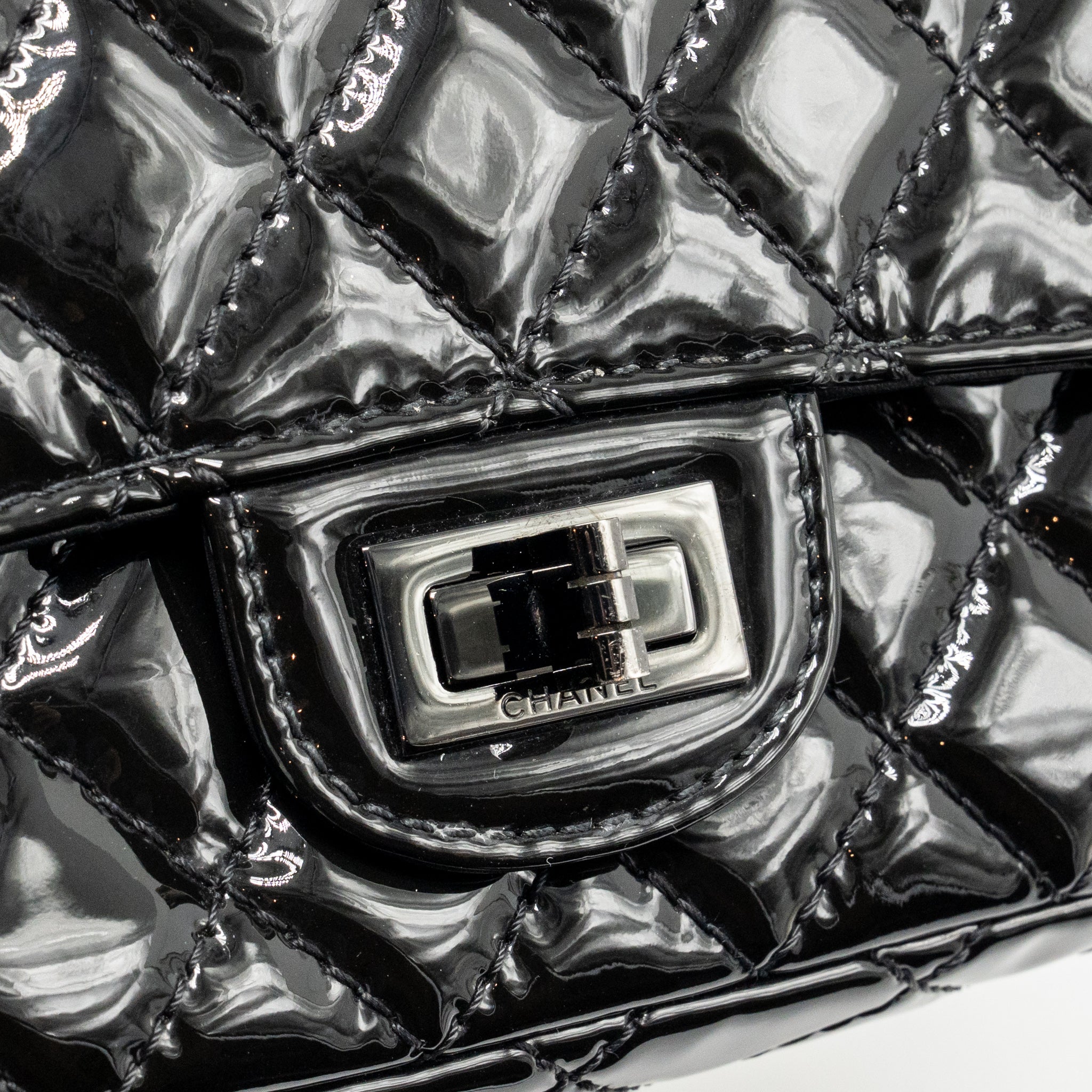 chanel-mini-2-55-reissue-patent-so-black-copy