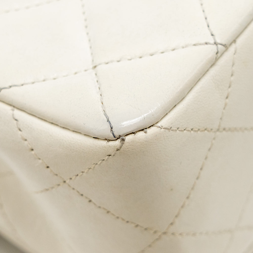 chanel-vintage-small-classic-double-flap-bag-lambskin-white-ghw