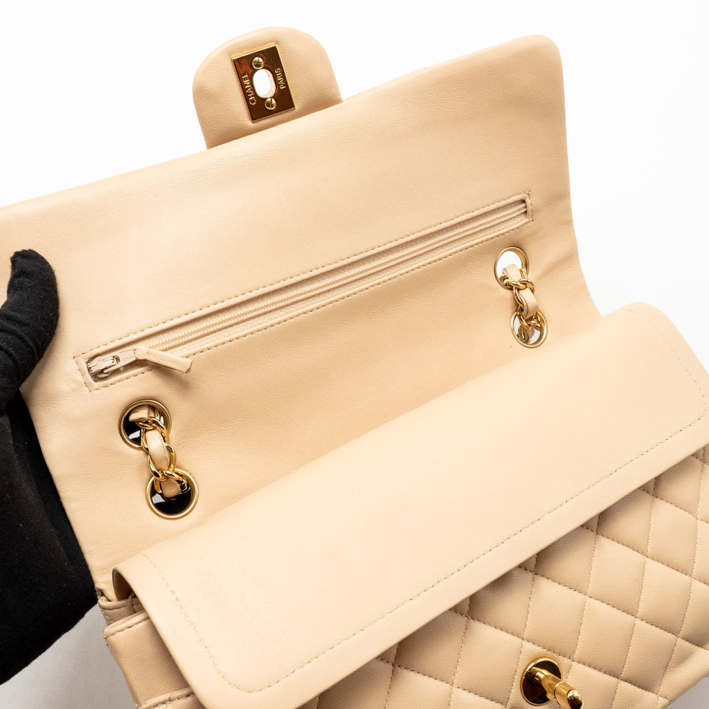 chanel-medium-double-flap-bag-lambskin-beige-ghw
