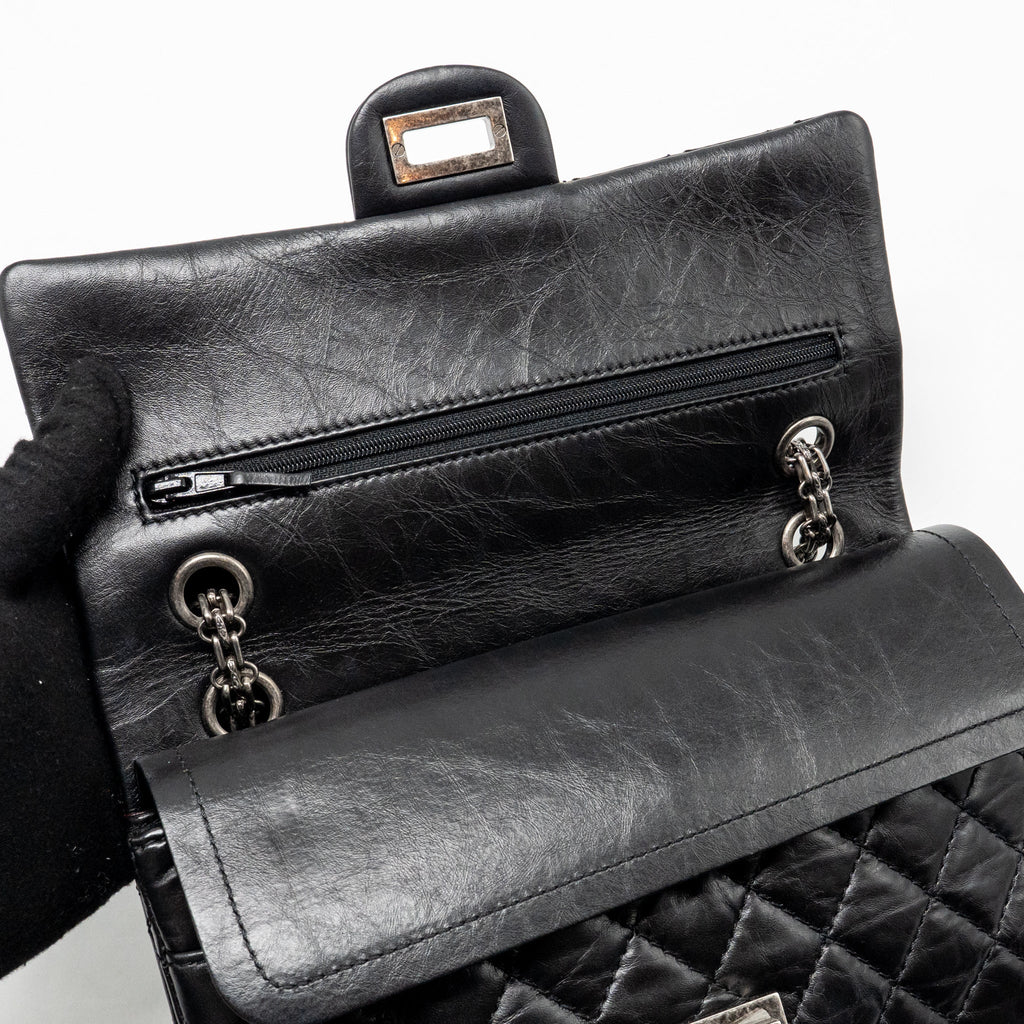 chanel-small-2-55-reissue-flap-bag-aged-calfskin-black-ghw-4