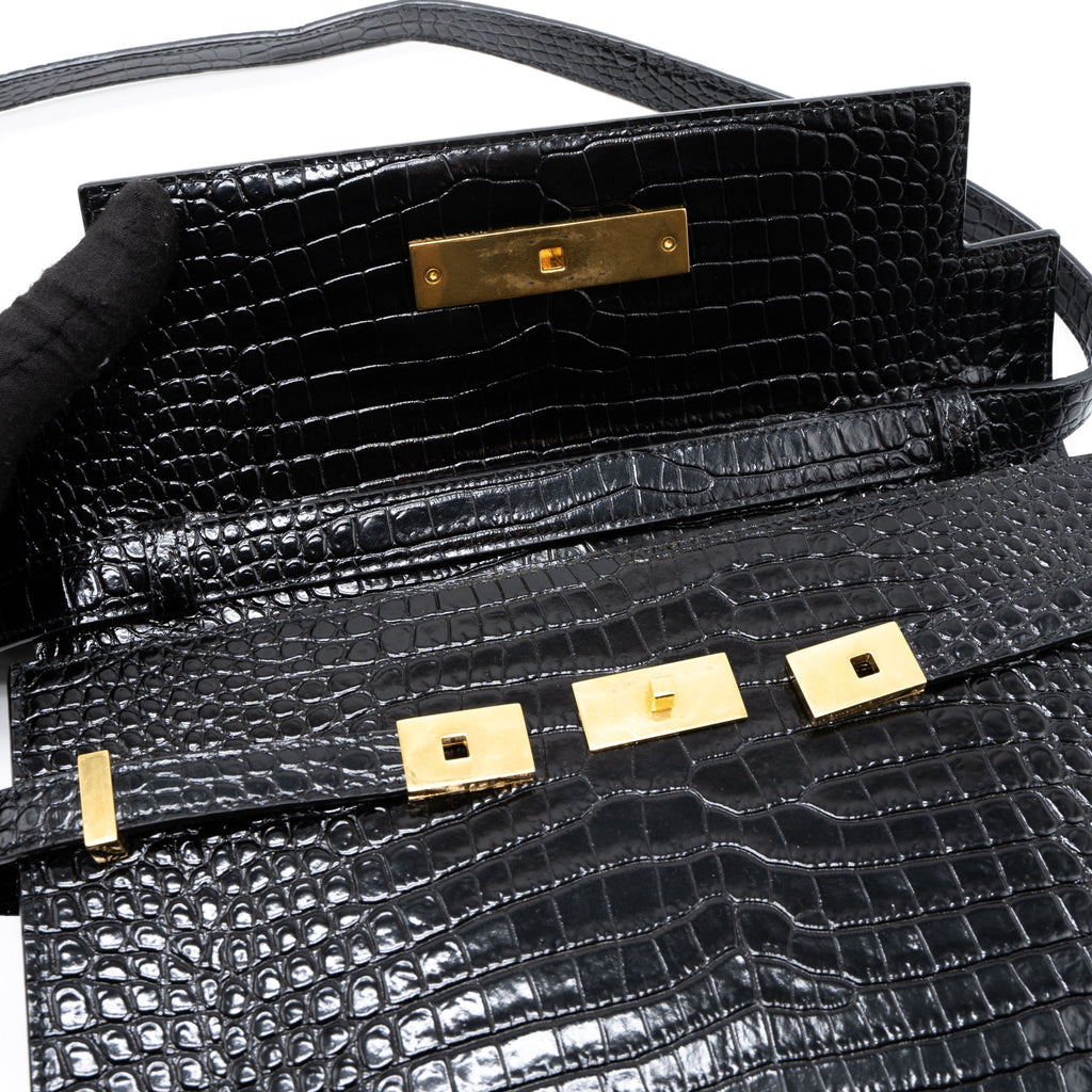 saint-laurent-manhattan-shoulder-bag-crocodile-embossed-black-ghw