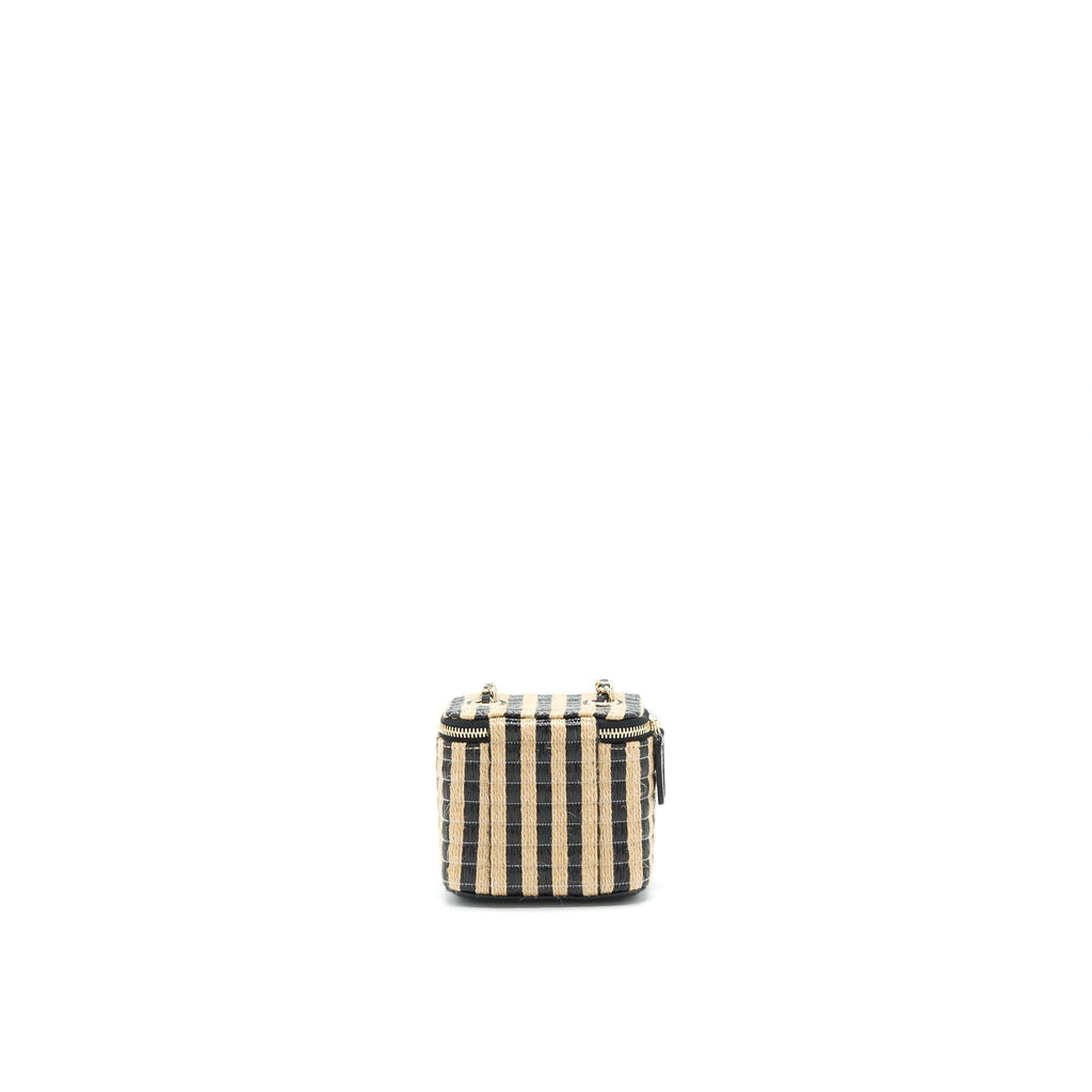 chanel-small-vanity-with-chain-raffia-black-beige-stripe
