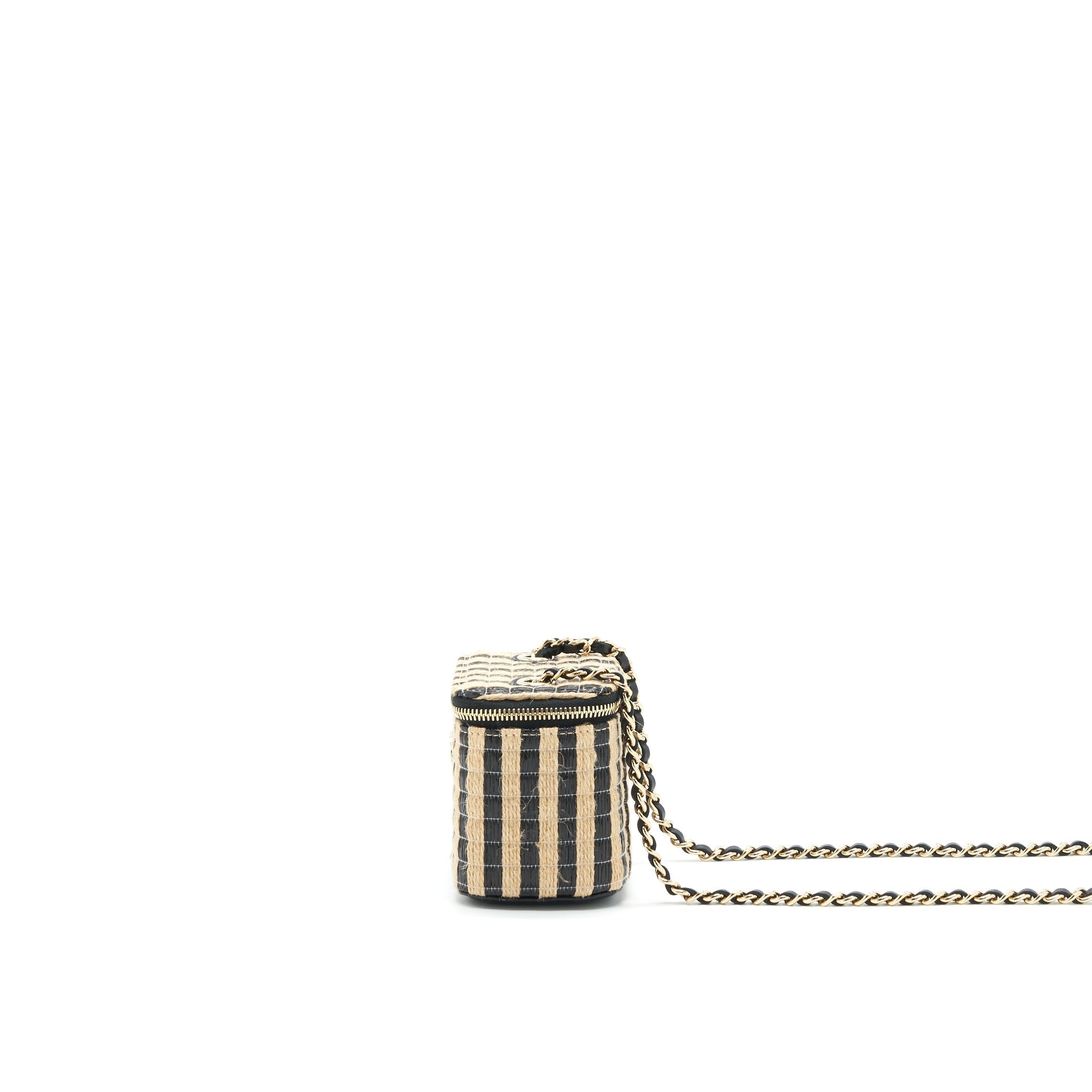 chanel-small-vanity-with-chain-raffia-black-beige-stripe