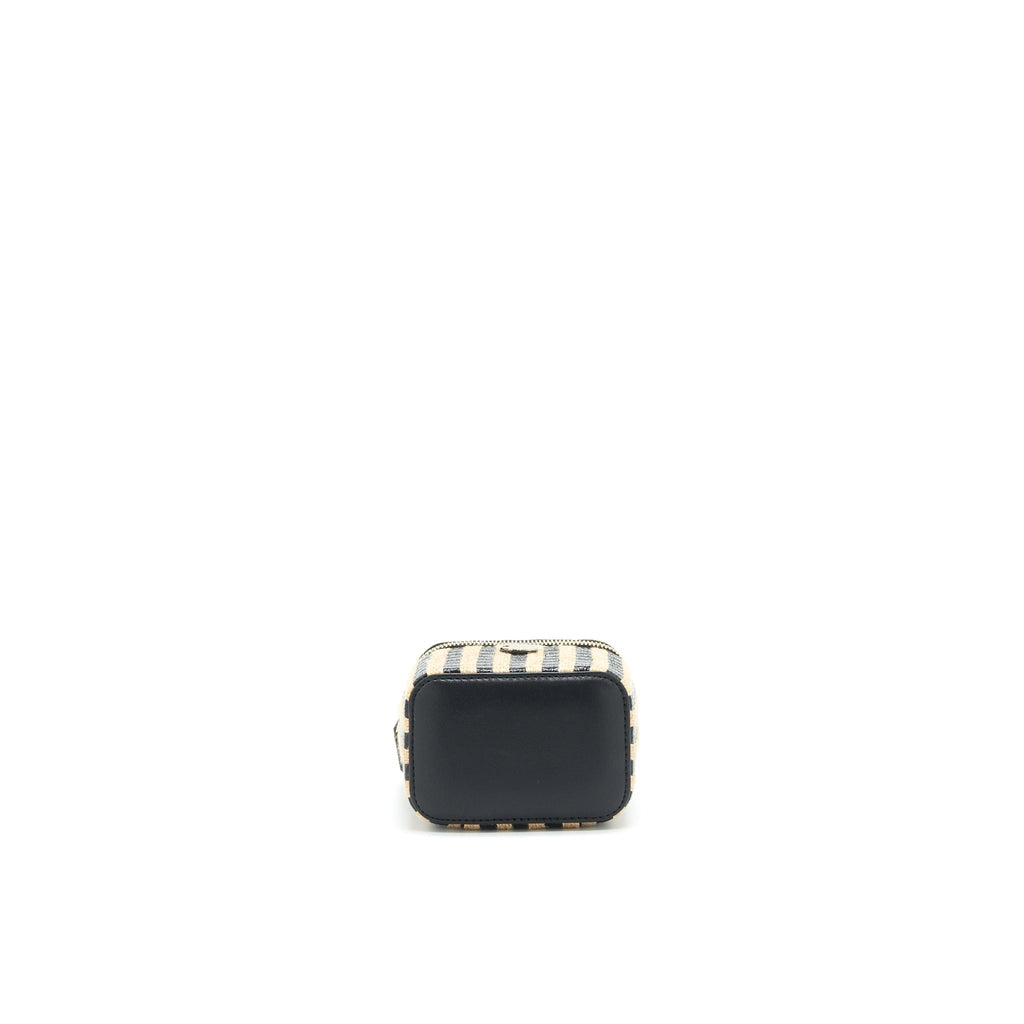 chanel-small-vanity-with-chain-raffia-black-beige-stripe