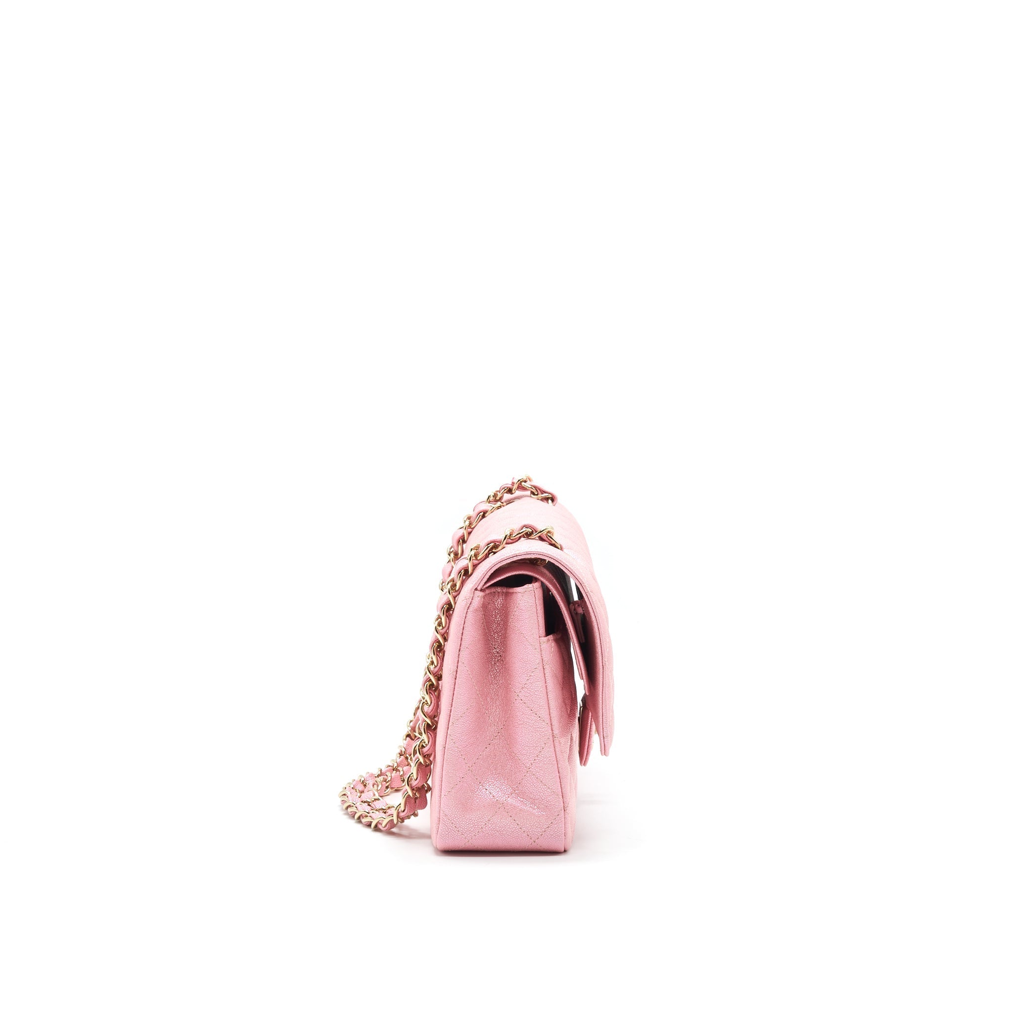 chanel-iridescent-pearly-pink-medium-classic-double-flap-bag-caviar-with-lghw-1