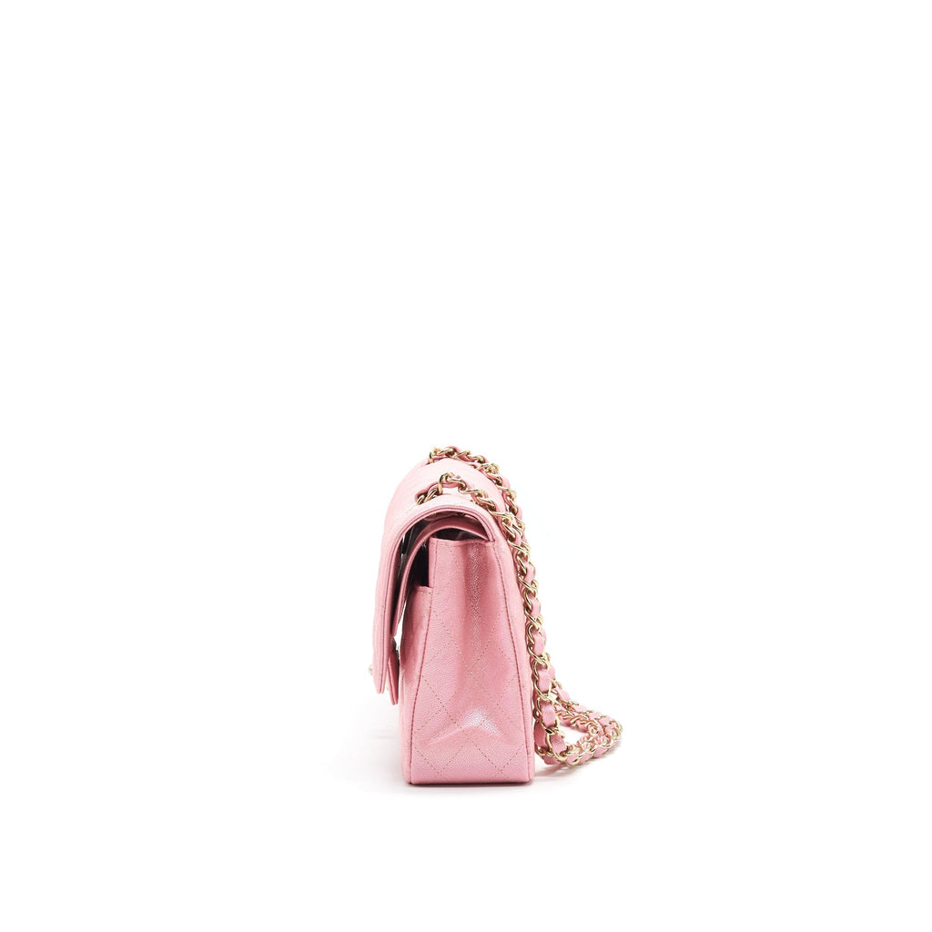 chanel-iridescent-pearly-pink-medium-classic-double-flap-bag-caviar-with-lghw-1