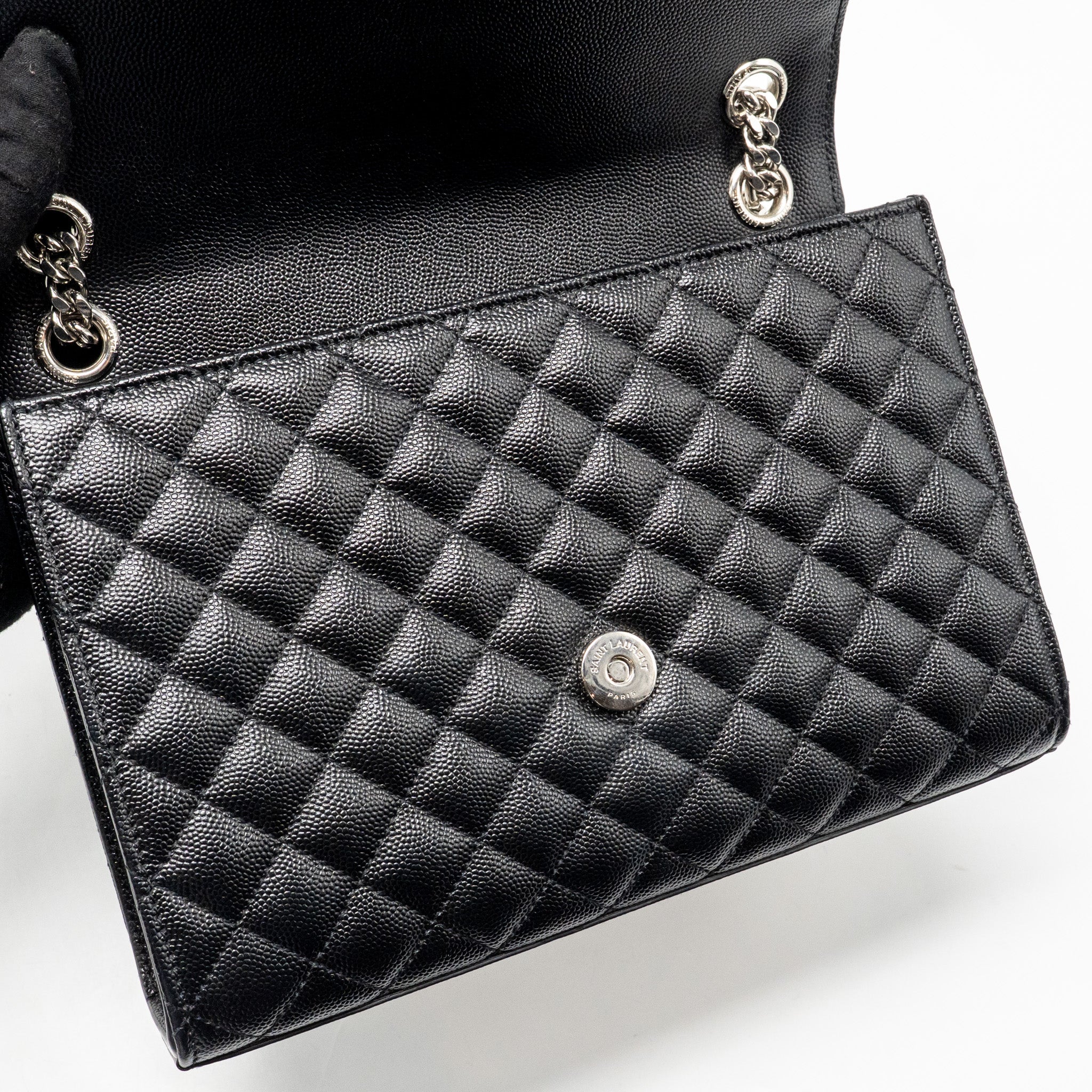 saint-laurent-ysl-medium-envelop-bag-grained-calfskin-black-shw