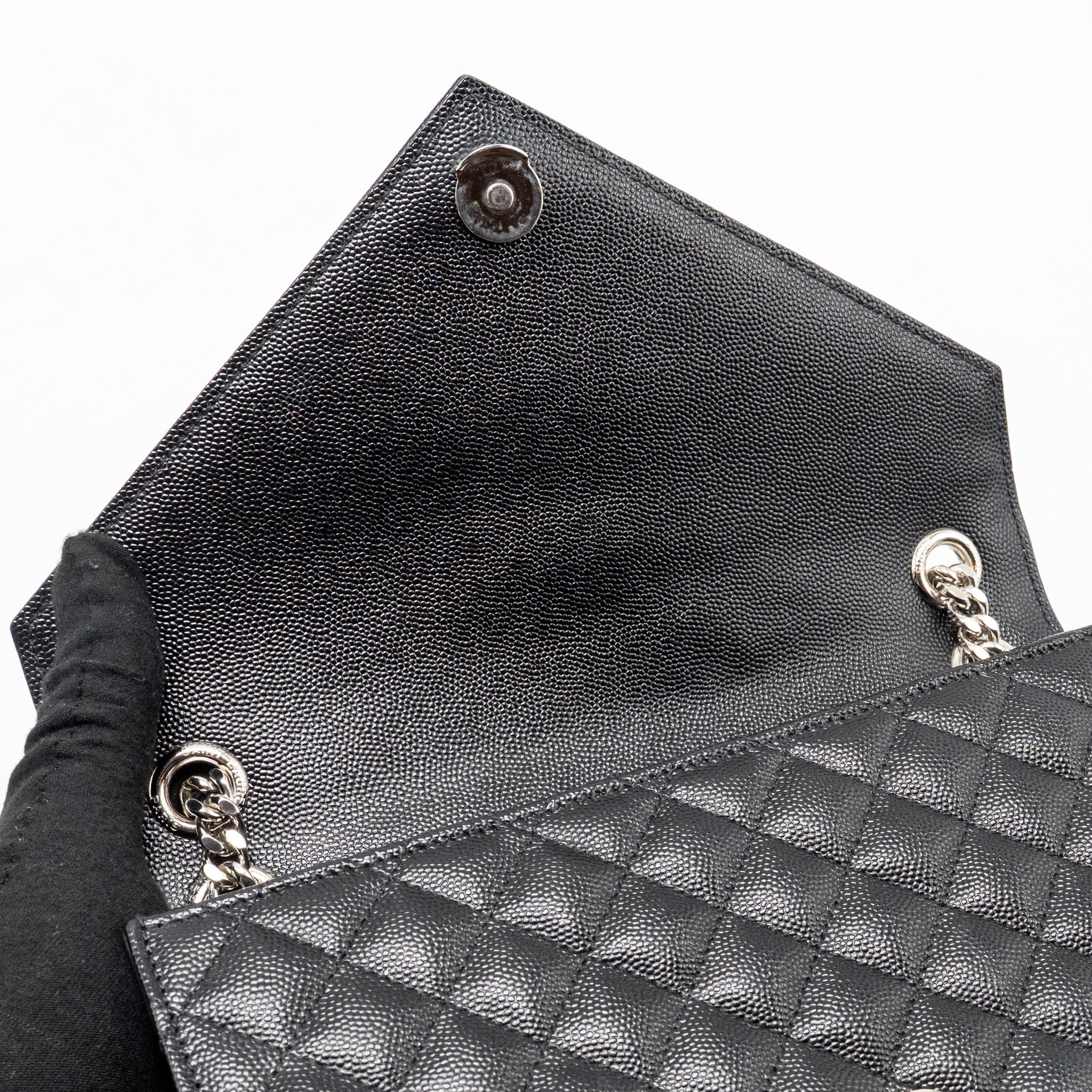 saint-laurent-ysl-medium-envelop-bag-grained-calfskin-black-shw