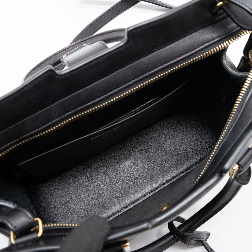 saint-laurent-cabas-tote-calfskin-black-ghw