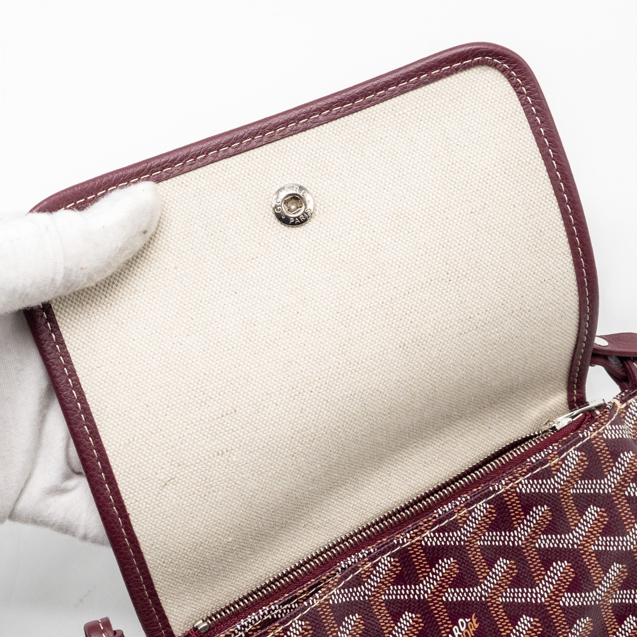 goyard-plumet-wallet-clutch-goyardine-canvas-leather-burgundy-shw