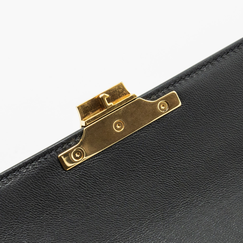 celine-triomphe-shoulder-bag-shiny-calfskin-black-ghw-1