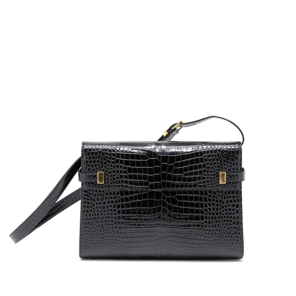 saint-laurent-manhattan-shoulder-bag-crocodile-embossed-black-ghw