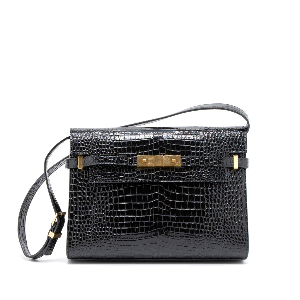 saint-laurent-manhattan-shoulder-bag-crocodile-embossed-black-ghw