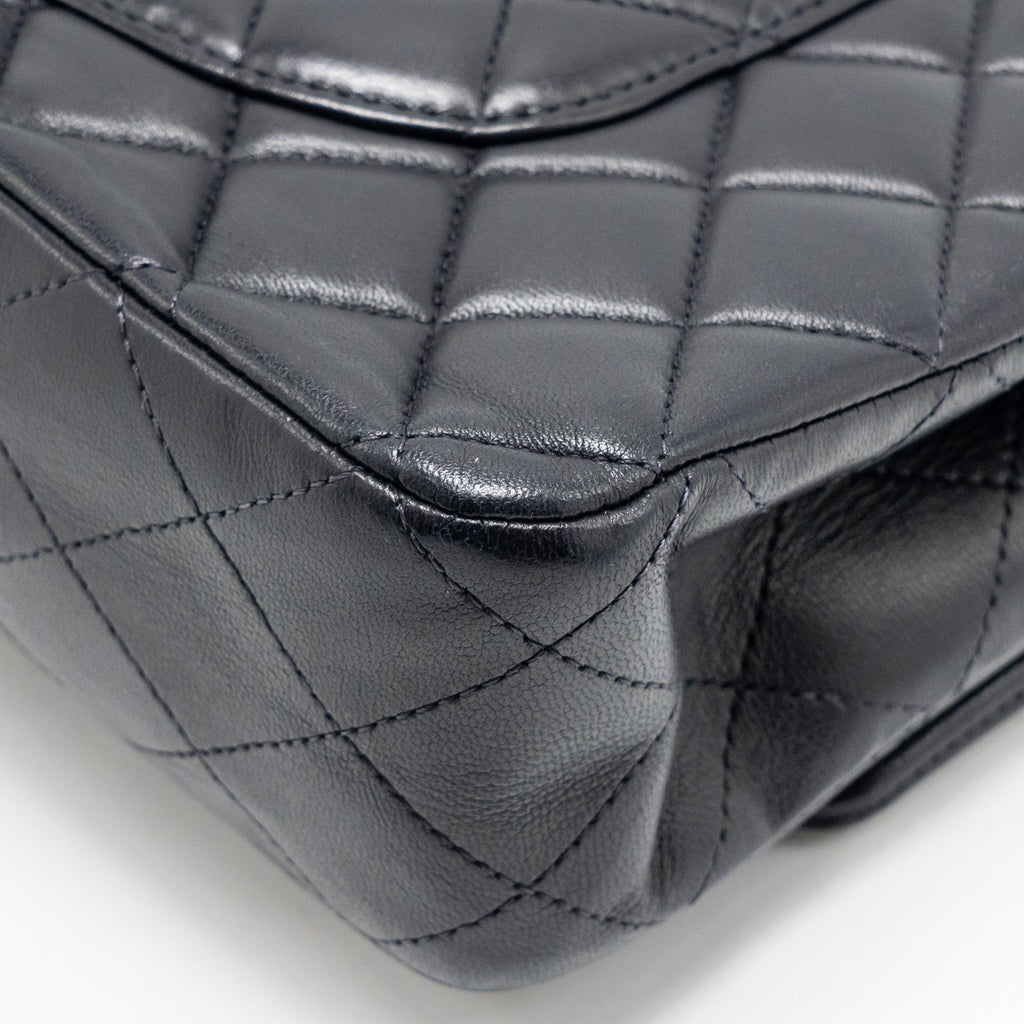 chanel-medium-classic-double-flap-bag-lambskin-dark-blue-shw
