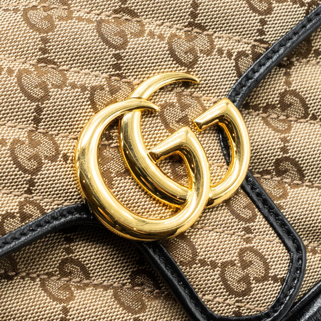 gucci-mini-gg-marmont-bag-gg-canvas-leather-beige-black-ghw