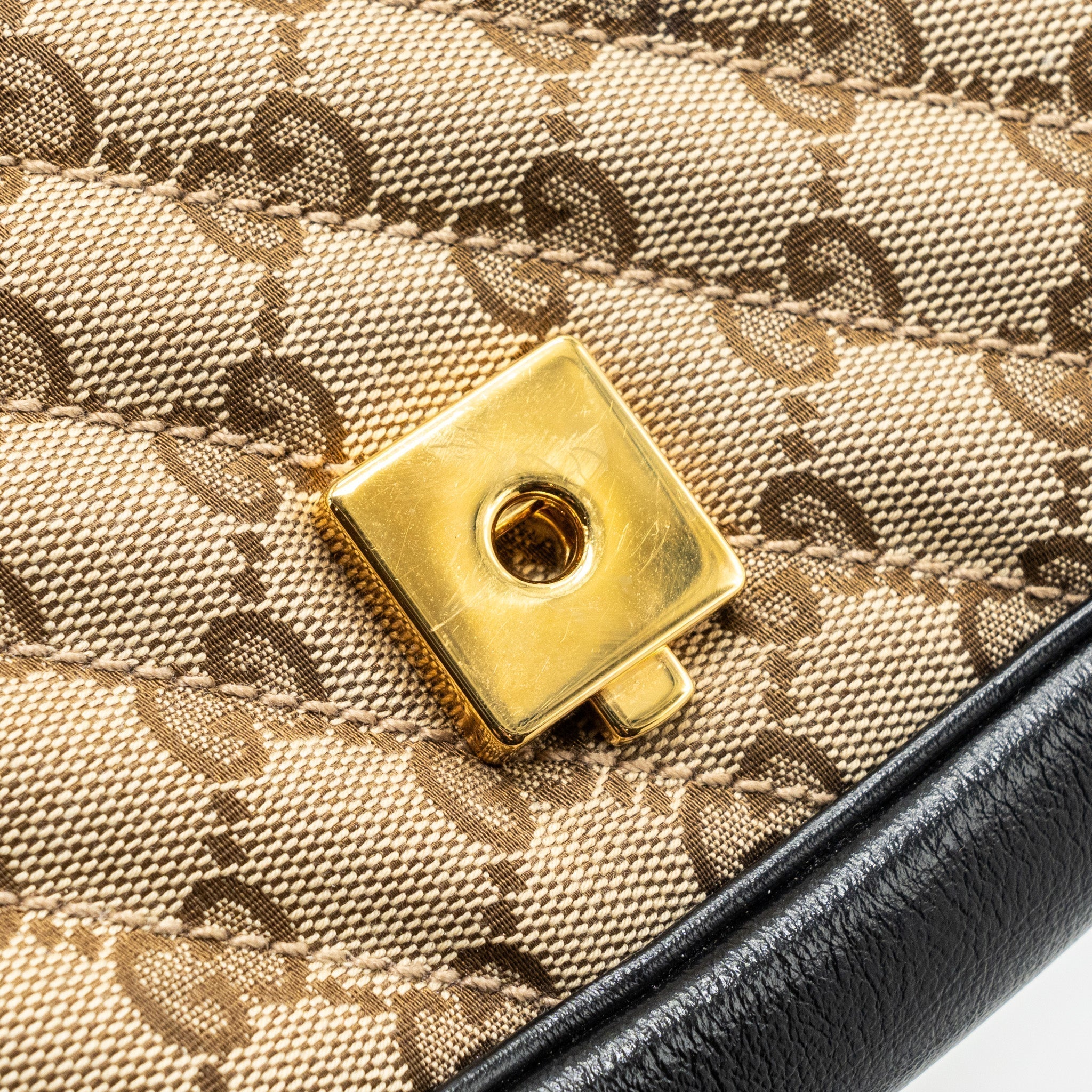 gucci-mini-gg-marmont-bag-gg-canvas-leather-beige-black-ghw