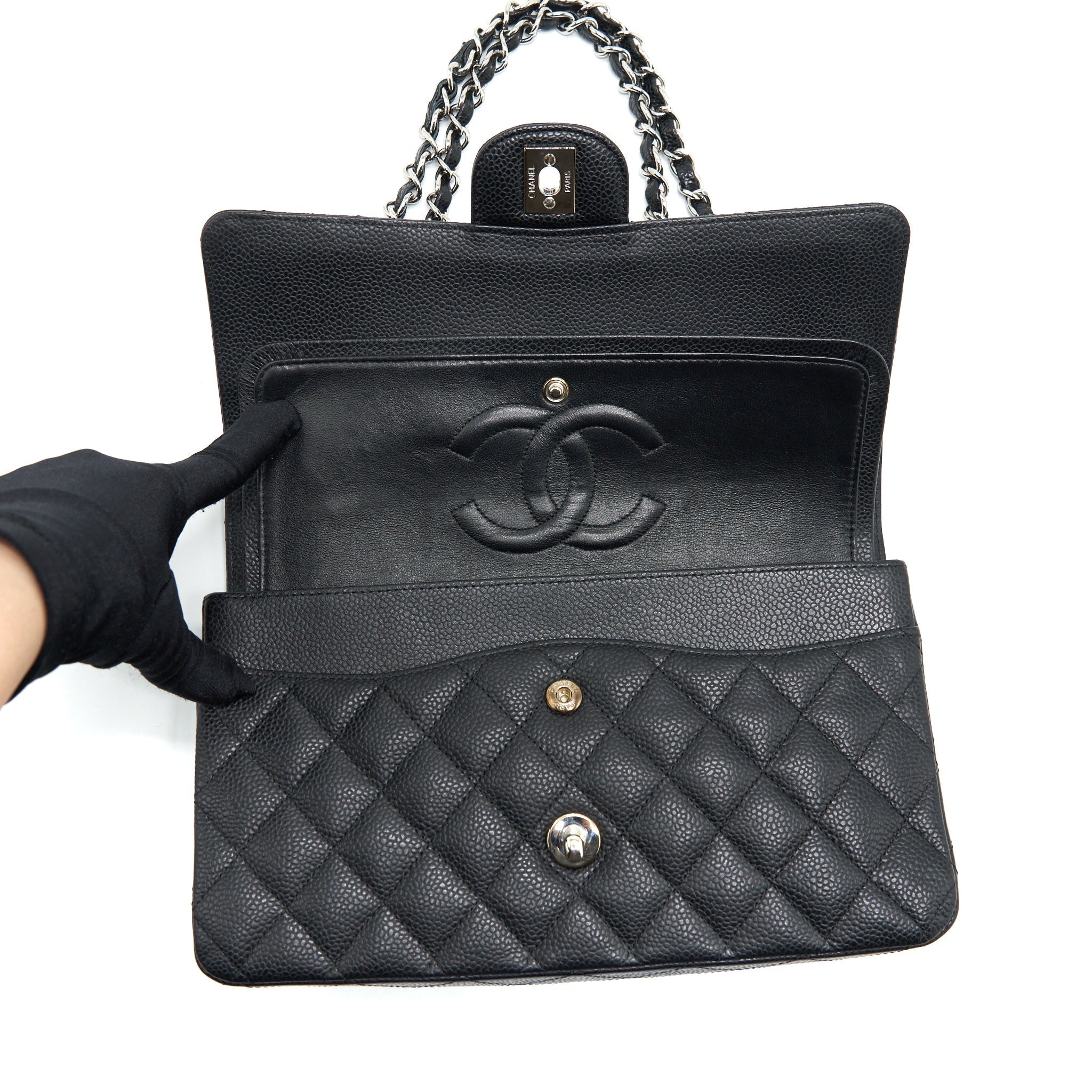 chanel-medium-classic-flap-bag-caviar-black-shw
