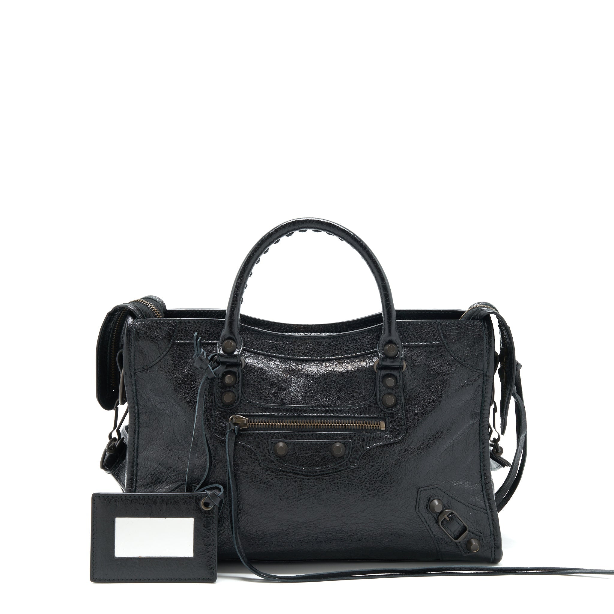 balenciaga-small-classic-city-crossbody-bag-black-with-logo-print-strap