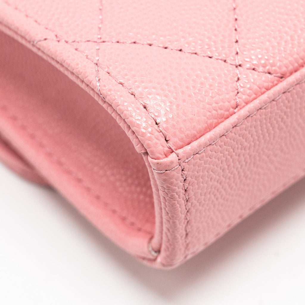 chanel-mini-flap-bag-with-chain-handle-caviar-pink-ghwmicrochip