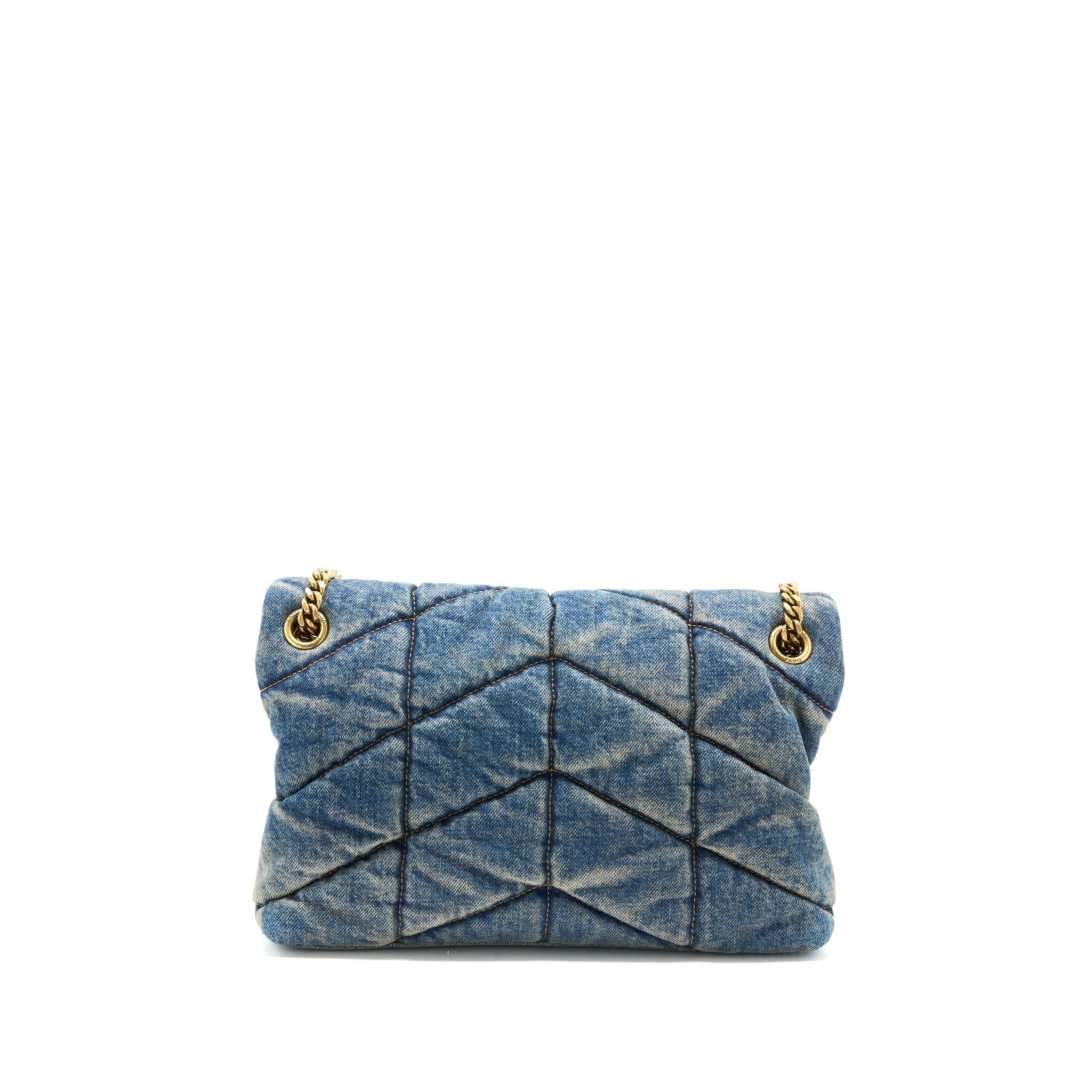 saint-laurent-small-puffer-chain-bag-denim-suede-blue-ruthenium-ghw-copy