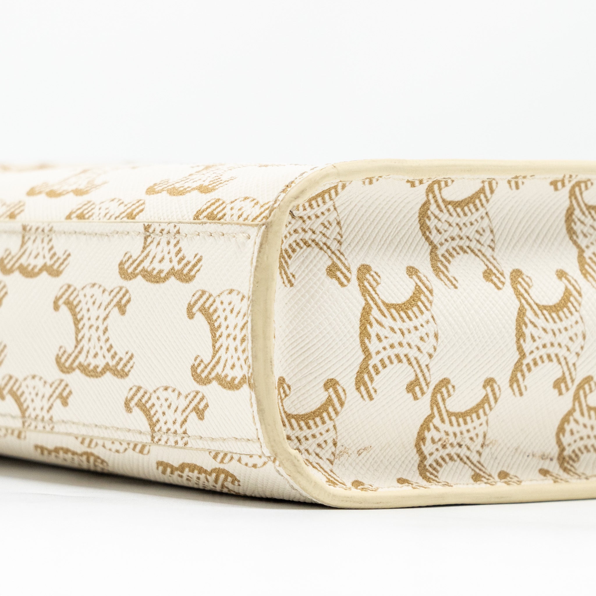 celine-mini-vertical-cabas-triomphe-canvas-calfskin-white-ghw-1